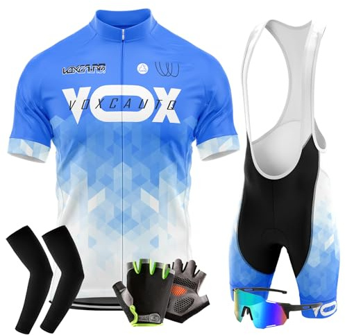 Rennrad Trikot Herren Set,Sommer Jungen Trägerhose Anzüge Mountainbike Radfahren Kleidung Set,Radfahren Reiten Trikots Atmungsaktiv (XXS,Typ-1)