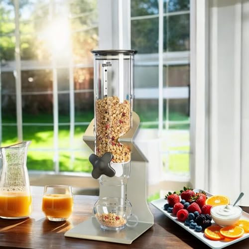 Dried Goods and Snacks Dispenser With Steel Stand, 13-ounces