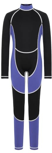 Aislor Bambini Attrezzatura Per Sport Acquatici Maglietta Anti Abrasione Abbigliamento Surf Subacqueo Tuta Immersione Completa Ragazzi Sub Viola 5-6 anni