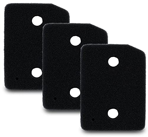 Filterwelt Filtro Adatto all'asciugatrice Miele Filtro T1 9164761, Sottile, 207 x 157 x 30 mm, Made in Germany, Filtro in Schiuma per lanugine(Set di 3)