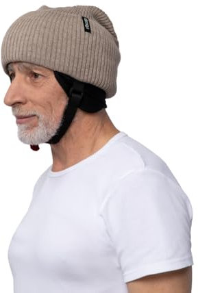 Ribcap Lenny Medizinischer Schutzhelm – Sicherer und Stilvoller Kopfschutz für Sturzgefährdete | Braun | Mittel 56-58 cm | Ideal für Epilepsie, Erwachsene, Senioren und alle Aktivitäten