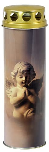 Lámpara de tumba – Vela para tumba – Paperlight «Ángel sobre nubes», Jeka