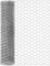 TOYPOPOR Hühnerdraht, 40 cm x 25 m, sechseckiges verzinktes Netz, Gartenzaun, Barriere für Haustiere, Kaninchen, Hühnerzäune, 40,6 x 25 m, silberfarben
