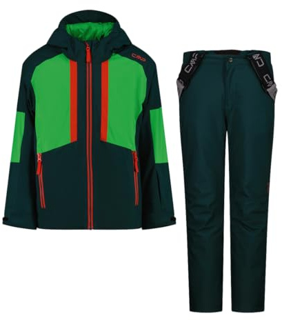 CMP Set Tuta Sci da Bambino in Twill, 35W0294 (Deep Mint, 10 Anni)