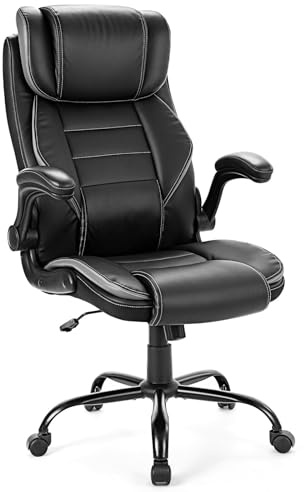 Garvee Chaise De Bureau Ergonomique avec Soutien Lombaire 3D Et Système à Double Ressort, Appui-Tête Et Accoudoirs Réglables, Dossier Inclinable 90-135°, Pivot 360° - Max 160 Kg