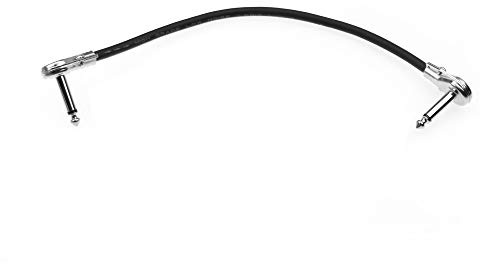 Generico Cavo Patch per Pedale Effetto Chitarra 6 35mm Angolo Retto Design Pancake Rame Ossigenato OFC Multi Ultra Morbido Elasticizzato Giacca in PVC Robusto Performance dal Vivo