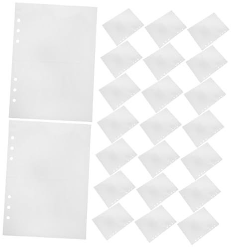 WRITWAA 100 St. Företagsfodral Med X-Ring, Refill, Dubbelsidiga Fotokort, Biljetter, Biljettpärmar, Utskrifter, Biljettrefill, Transparenta Arkivsidor, Samlarkort, Album, Vykort, A