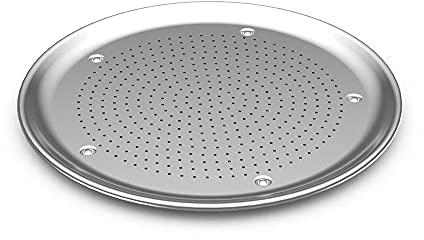 Nordic Ware Naturals 16 Hot Air Pizza Crisper Round Pan Aluminium Tray, Silver