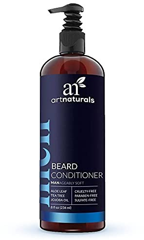 ArtNaturals Natural Beard Deep Conditioner - (8 Fl Oz/236ml) - Infused with Aloe Vera, Tea Tree and Jojoba Oil - Sulfate Free