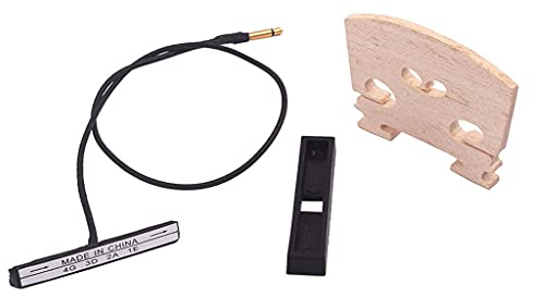 Alnicov Violinen-Steg-Set, Piezo, aufrecht, für Cello, Bass/Cello