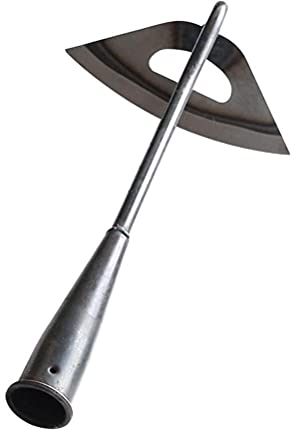 WSTERAO Gartenhacke Hohlhacke Unkrauthacke aus Edelstahl mit Langem Stiel Unkrautentferner Garden Rübenhacken zum Lösen von Boden, Haushalts Jäten Rechen