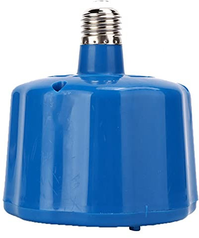Kuuleyn Poultry Heating Light, ABS Plastic Farm Animals Cultivation Reptile Heating Light Thermostat for Crawler Reptile Pet Chicken Warming Tool 220V(Three Generations Blue)