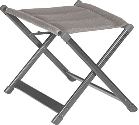 BRUNNER 0404073N.C07 Aravel 3D Standalone Footrest, selbsttragende Fußstütze mit Aluminiumrahmen und Material Full-3D, Farbe Grau, Tragkraft 100 kg