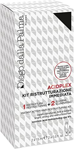 Diego dalla Palma | ACIDPLEX Kit Ristrutturazione Immediata, Due Fasi ad Azione Urto, Ristruttura e Illumina, 2x15ml