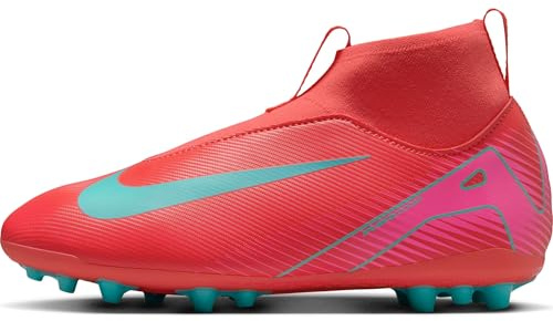NIKE Unisex's Jr Zoom Superfly 10 Academy Ag Oxford Flat, Ember Glow Aurora Green, 5.5 UK