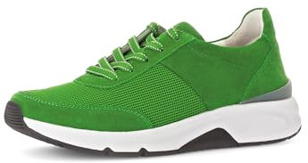 Gabor Damen Low-Top Sneaker, Frauen Halbschuhe,Sportschuhe,Freizeitschuhe,Turnschuhe,Laufschuhe,schnürschuhe,schnürer,Verde,40.5 EU / 7 UK
