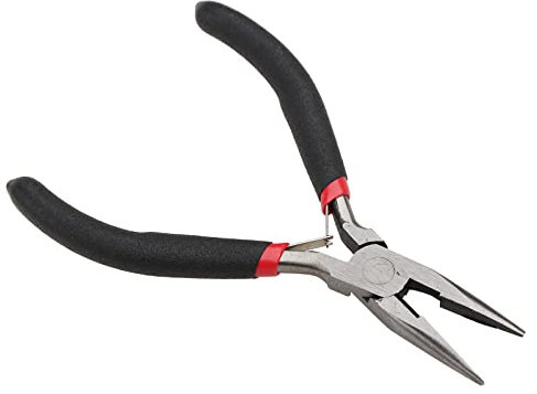 Schmuckzange, lange Spitzzange, Schmuckherstellung, handgefertigt, scharfe Nase, gezahnte Zange