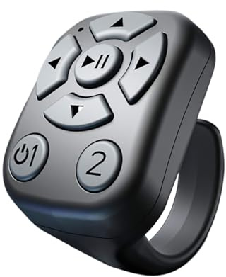 Clicker di presentazione | Controllo telecomando wireless, anello rotabile | Trigger della fotocamera, clicker selfie, rinnovo dei media | Conferenza, registrazione, incontro, lezioni, livestream, stu