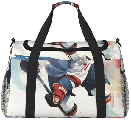 Sac de sport de hockey sur glace résistant à l'eau, sac de voyage, sac de sport, sac fourre-tout de sport et week-end pour homme et femme