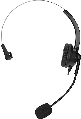 Tomantery Telefonheadset med Justerbar Mikrofon och Bekväma öronkuddar för Tydliga Samtal i Kontorsmiljöer