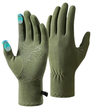 Kletterhandschuhe für Damen – Ausrüstung für kaltes Wetter mit Touchscreen – Kletterseilhandschuhe, für Winterwanderungen in den Bergen, Gehen, Camping und Reisen