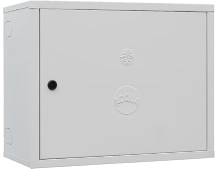 Gran Sasso Inox Cassetta per Contatore Acqua in Lamiera Preverniciata Bianca – Spessore 6/10 – Dimensioni 40x50x25 cm – Dotata di chiave