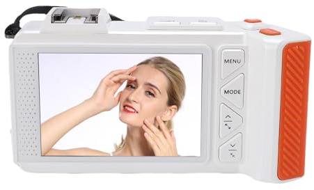 Fotocamera Digitale 4K, 70MP F1.8 Focus Automatico 50x Zoom Spict Point Shoot Vlogging Camera con Flash a Doppio Schermo, Batteria Integrata, per Adolescenti Adulti Principianti