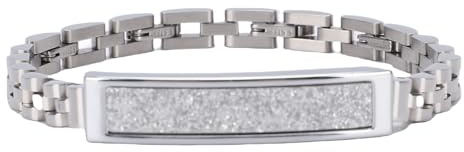 ASHATA Pulsera Elegante Elegante, Actividad Portátil y Rastreador de Fitness para Modo de Deportes Múltiples, Bluetooth V5.1 Fitness Tracker Pulsada IP68 a Prueba de Agua, Carga (Silver)