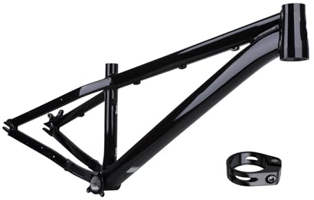 Genérico Cuadro Dirt Jump Hardtail MTB De Aleación De Aluminio De 26 Pulgadas, Cuadro DJ BMX Cruiser De Liberación Rápida De 10x135mm(26inch-Black)