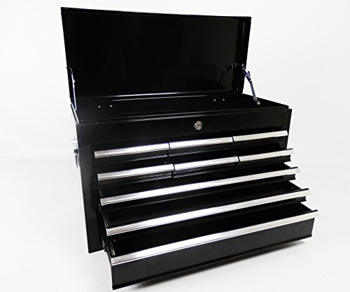 Dirty Pro Tools™ LARGE LIGHTWEIGHT 9 DRAWER TOOL CHEST WITH KEY LOCK AND US BALL BEARING SLIDES DRAWERS