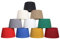 Paralume per lampada e lampadario in Tessuto di seta di qualità interamente Fatto a Mano: 12 colorazioni forma Tronco cono (Avorio, 25 cm (attacco E27))
