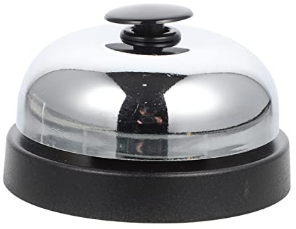 TOYANDONA Tischklingel Rezeptionsklingel Empfangsglocke Tischglocke Rufglocke Rezeptionsglocke Handglocke Hotelglocke Trainingsglocken für Bar Schule Küche Restaurant Hotel Büro Haustiere