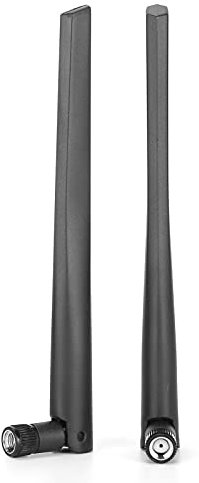 Hoopoocolor Antena WiFi Antenas Enrutador Inalámbrico Tarjeta de Red Omnidireccional Dualband SMA 2 Piezas, Extendiendo WiFi Estable A Cada Rincón de Su Casa