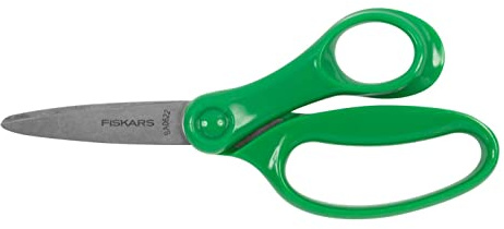 Fiskars Forbici per Bambini da 8 a 11 Anni, Per Destrimani, Lunghezza: 15 cm, Verde, 1067848