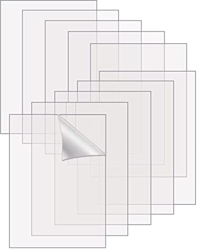 Wordmouk 10 st akrylblad 1 mm klar akryl plexiglas plastblad för hantverk, 1 mm akrylplastblad för målning bildram tryck, 13 x 18 cm