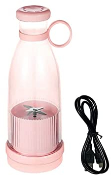 Lubrol Rechargeable Mixers Fresh Fruit Juicers USB Portable Juice Bottle Mini Fast Electric Blender Ice Blender Pink