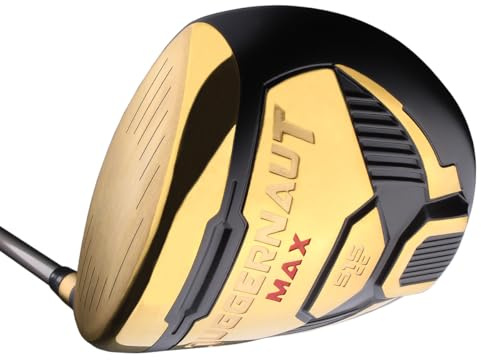 Juggernaut Max Gold 10.5 Degree Left Handed Golf Driver for Men, Senior Flex, Includes Head Cover (Non Conforming)