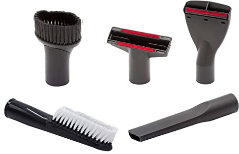 vhbw 5-tlg. Düsen-Set kompatibel mit Kärcher WD 5 Premium, WD5 Renovation Kit, WD 5 P Premium Staubsauger - 35 mm Rot Grau Weiß