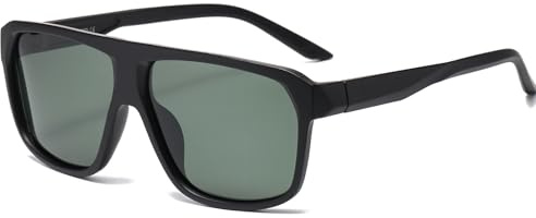 YAMEIZE Occhiali da Sole Polarizzati per Uomo Donna Pilota Anni '70 Retrò Vintage Quadrati Occhiali da Guida Polarizzati Protezione UV400