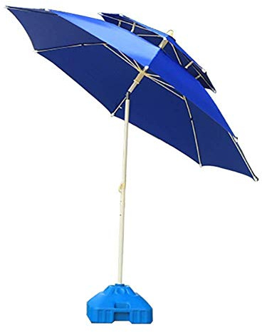 CLSDRZC Parasol, parasols de 7.5 '/230 cm de la Mesa del jardín con inclinación del botón, Patio al Aire Libre, el Mercado de Eventos comerciales de Playa, el Campamento, el Lado