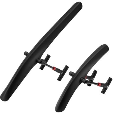 Trintion Professionelles Fahrrad Schutzblech Set 24-29 Zoll Universeller Spritzschutz aus Hochleistungskunststoff Schnellmontage für Mountainbikes E-Bikes & Citybikes (MTB)