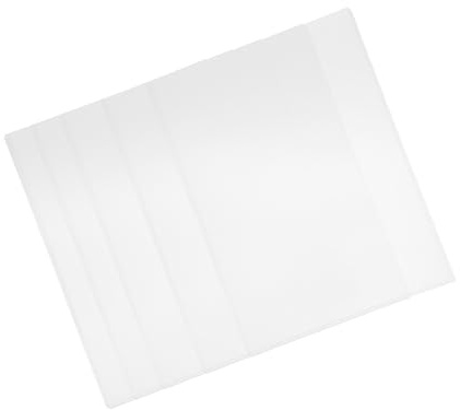 FUNOMOCYA 5 pezzi Copertine Protettive in PVC Trasparente per Documenti Verticali Custodie Rigide Antisporco e Impermeabili per Licenze e Certificati Protezione Ufficio Pratica e Resistente