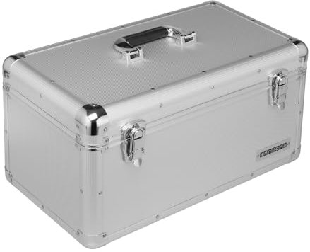 anndora Werkzeugkoffer 28 Liter - XL Werkzeugkasten Werkzeugbox - silber