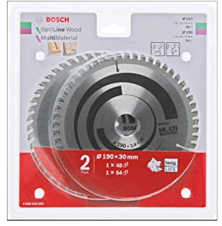 Bosch 1 juego de hojas de sierra Optiline Wood + 1 multimaterial