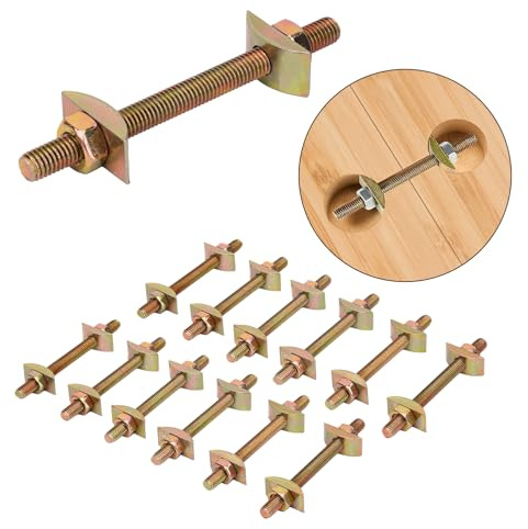 Countertop Connector,Furniture Fastening Connectors Table Top Fasteners Countertop Flip Connector Joint Connector Bed Connecting Kit & Furniture Drawbolt Pack Miter Draw Bolt【5/16 x 3-1/2 (12PCS)】