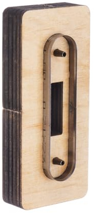 QUARKZMAN Troquel de Corte de Cuero 3.1x0.7, Troquel de Metal para Cuero, Colector de Líneas, Acero Inoxidable, Plantilla de Corte, Herramienta de Estampado de Madera