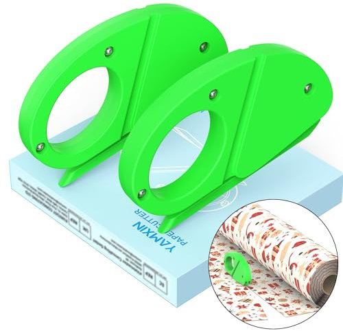 YAMXIN Geschenkpapier Schneider, effizientes Schneidewerkzeug für Geschenkpapier und Folie, 2 Stück