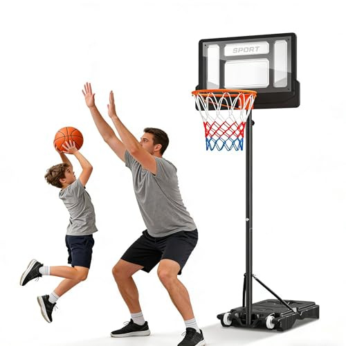 Höjdjusterbart basketstativ, basketkorg utomhus för inomhus- och utomhusbruk