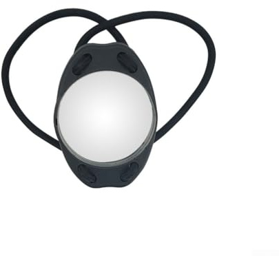 Miroir de poignet pour plongée sous-marine, 7,5 x 4,8 cm, avec bracelet élastique pour la plongée sous-marine, pour la plongée sous-marine, design léger et compact pour plongeurs