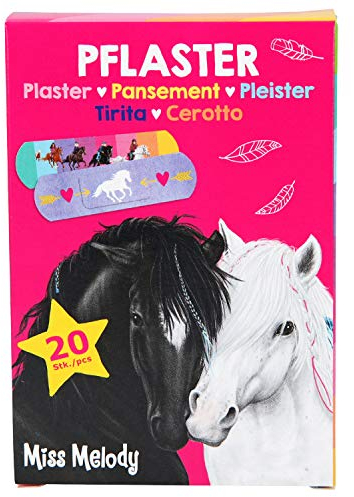 Depesche 10731 Pflaster für Kinder, Miss Melody, 20 Stück, 2 x 7 cm